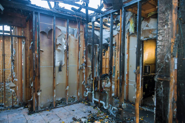 Professional Fire Damage Restoration technician working in Blountville, TN